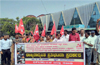 CPI(M) protests against Tripura violence targeted against Communists